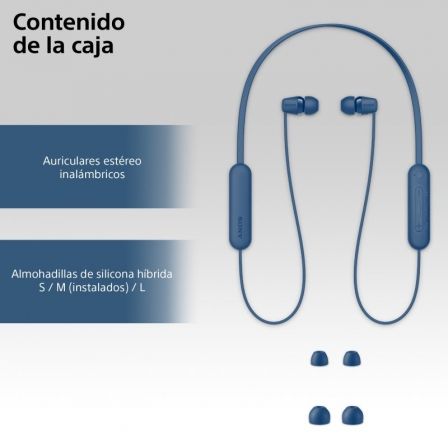 Sony WI-C100 Auriculares Inalámbricos In-ear Azul Sony WI-C100 Auriculares Inalámbricos In-ear Azul